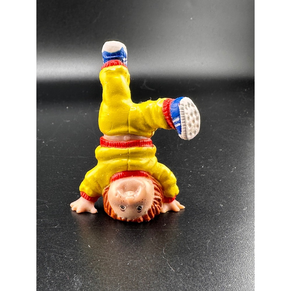 Cabbage Patch Kids PVC Figurine 1984 Boy Headstand Yellow Tracksuit Good Vtg 2"